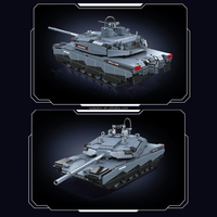 Set Mainan Balok Bangunan Puzzle MOULD KING 20036 MOC Model Tank Kreatif untuk Anak-anak