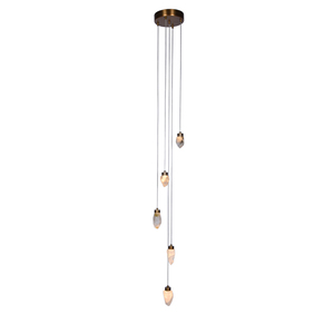 Modern <b>Crystal</b> <b>Chandelier</b> Natural <b>Crystal</b> Pendant Hanging Lighting for Villa Foyer & Corridor Factory Direct Custom Wholesale - Product Image 1