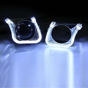 Hot-bán xe đèn pha ống kính trang trí Bìa 3.0-inch 2.5-inch hình chữ U Ánh Sáng hướng dẫn Led mắt thiên thần Tích hợp ánh sáng lá chắn - Product Image 6