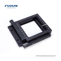 FUJUN XY Axis Precision Electric Linear Stage Aluminum Alloy 130mm Travel Range 10/5m Resolution Microscope Control Sample Stage