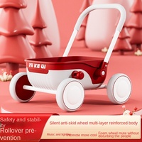 Chariot de marche pour tout-petits, jouet chariot de courses de simulation, aide à la marche pour bébé pour jouer à la maison