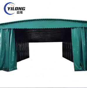 โครงสร้างเหล็กชุบสังกะสีคุณภาพสูง ผ้าใบกันสาดแบบพับได้สำหรับจอดรถ - Product Image 2