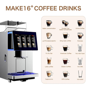High efficiency commercial fully automatic <b>coffee</b> <b>machine</b> equipped with 11.6-inch intelligent <b>touch</b> <b>screen</b> - Product Image 3