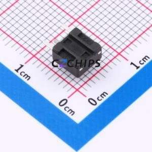 HX TS665B3J 250gf Tactile Switch Bent Lead Through Hole-3P,6x6mm Single Pole Single Throw Round Button 2.5N Right Angle Insert - Product Image 2
