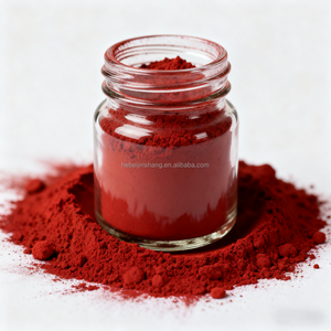 Poudre de <span class=keywords><strong>pigment</strong></span> d'oxyde de fer de haute qualité certifiée RoHS pour le mélange maître et la coloration du plastique Utilisation industrielle Oxyde de fer rouge - Product Image 1