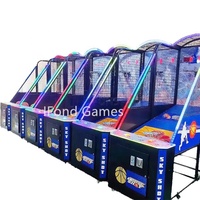 Machine de basket-ball à pièces d'occasion IFD pour adultes, jeux de tir à la balle, machine d'arcade de basket-ball à prix réduit