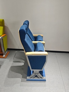 Chaise d'auditorium pliable deux places à une rangée, chaise d'auditorium pour église, prix des chaises d'auditorium - Product Image 3