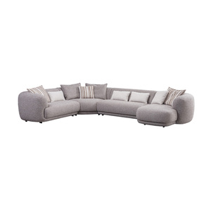 Divano Sezionale Chesterfield dal Design Moderno per <span class=keywords><strong>Soggiorno</strong></span>, Arredamento di Lusso per Camera da Letto, Mobili Modulari Curvi per Hotel - Product Image 2