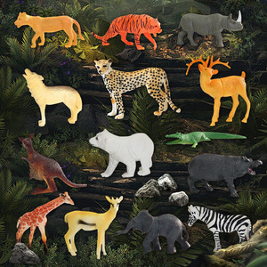 HY pequeño animal salvaje modelo de juguete simulación sólida exhibición de plástico para niños fabricantes suministrados directamente - Product Image 2