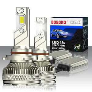 Auto Lighting System Saudi Arabia India best selling X16 X10 90W 8000k H4 9005 H27 7035 chip led headlight bulb