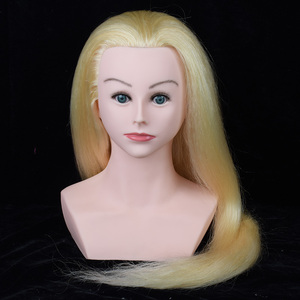20 22 24 pouces 100% tête de <span class=keywords><strong>mannequin</strong></span> de formation de cheveux humains avec les épaules, formation tête <span class=keywords><strong>mannequin</strong></span> pour coiffeur - Product Image 5