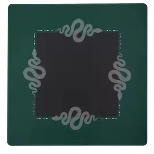Modern Portable Plastic <b>White</b> Mahjong Tiles Set Printed Game Pieces with Green and Black Backs for <b>Table</b> Entertainment - Product Image 5
