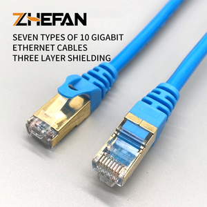 Zhefan tốc độ cao 0.5-50m <span class=keywords><strong>CAT5E</strong></span>/Cat6/CAT7/cat8 sstp <span class=keywords><strong>SFTP</strong></span> LAN Cáp Cat 6 vá cáp dây với RJ45 cắm - Product Image 6