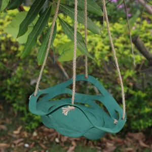 Outdoor Plant Hanger Planter Wall Hanging Shelf Holder with Leather Rope Gardening Accessory - Product Image 3