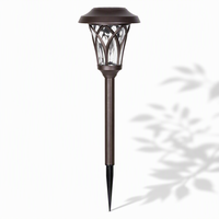 Lampes solaires pour allées extérieures, étanches, LED blanc chaud, lampes à piquet pour jardin, paysage, pelouse, cour, allée, patio