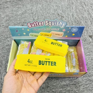 ของเล่นบัตเตอร์สควิชชี่ขนาด 4 ออนซ์ จากคลังสินค้าสหรัฐอเมริกา บรรจุเจลลี่ปิโตรเลียมวาสลีน ไม่เด้งกลับ นุ่ม สีเหลือง ของเล่นบัตเตอร์บาร์ บรรเทาความเครียด - Product Image 5