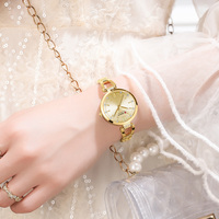 Jam Tangan Wanita CURREN 9092 Mewah Elegan dengan Rhinestone Berkilau, Tali Baja Anti Karat Sederhana
