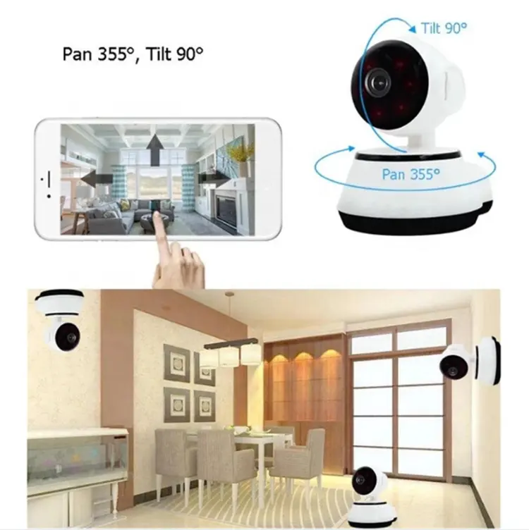 HD 720p V380 Housekeeping Artifact Wireless Home WiFi Network Intelligent Surveillance IP Camera