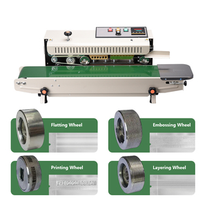 חומר סרט שונים חום מכונת איטום חטיפים אריזה טריים מתכווננת טמפרטורה אופקי מכונת איטום רציף - Product Image 2