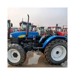 New Holland Snh704 Used 4 Wheel Tractor in Good Condition for Sale at Low Price with Front Loader