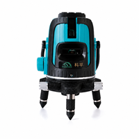 Niveau laser croisé vert professionnel industriel GPMTEC DL-021 pour bricolage, auto-nivelant infrarouge, précision 1 mm/5 m, 3 lignes