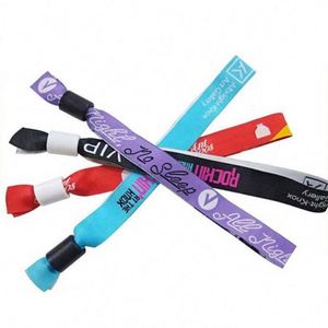 Luxury Popular Items <b>Stretch</b> Sublimation Polyester Elastic Event Concert Textile Wristband <b>Bracelet</b> - Product Image 3