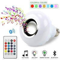 Globe musical intelligent, ampoule musicale E27, application sans fil avec télécommande, lumières de scène musicales