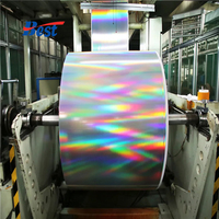 Papier holographique professionnel personnalisable multicolore à surface brillante effet laser scintillant