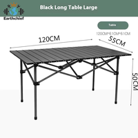 Table pliante portable en métal Yutang, idéale pour le camping, les pique-niques et les barbecues – Nouveauté très demandée