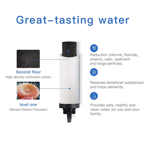 家用重力水过滤系统，带S/S <span class=keywords><strong>2.3</strong></span>加仑桶和2个陶瓷过滤器 - Product Image 5