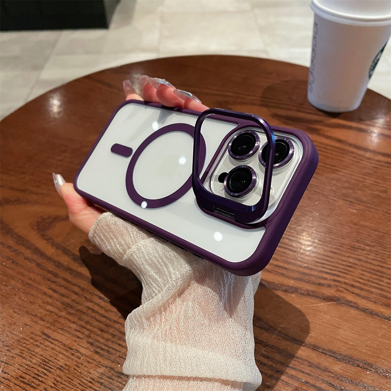 Violet foncé + protecteur d'objectif