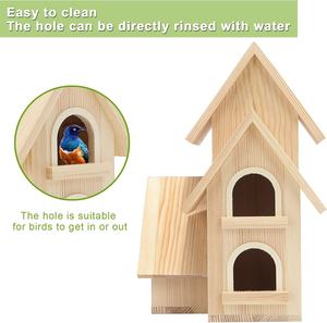 Kuş evi açık çam ahşap kuş evi üretici ahşap güvercin evi kuşlar için - Product Image 4