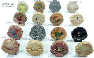 Sous-verres décoratifs en agate colorée pour la décoration de la cuisine, magnifiques sous-verres en pierre d'agate naturelle de haute qualité, ensemble de sous-verres de qualité supérieure, cadeaux. - Product Image 2
