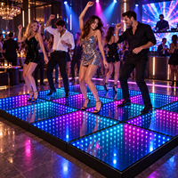 ABS Magnetisches Infinity-Spiegelpanel 3D-Effekt LED-Matrix-Licht Tanzfläche Bühnenlicht-Set RGBW DMX512