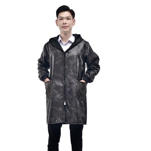<b>Dropshipping</b> Shopify Autumn Winter Hooded Camouflage Fleece Lined Warm Thick Work Coat Long Sleeve Apron Unisex Adult Outdoor - Product Image 1