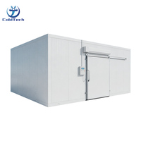 Unité de stockage frigorifique préfabriquée avec système de refroidissement de secours pour chambre froide d'élevage de poules pondeuses