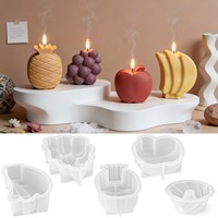 Silikonform für Kunstkerzen - Fruchtform Ungiftig Umweltfreundlich Tropffrei Anpassbare Form Weiß/Kundenspezifische Farbe REACH/RoHS