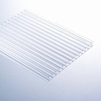 Feuille double en polycarbonate de serre creuse transparente colorée Starshine