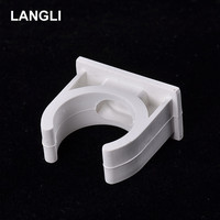 Clip de tuyau en PVC plastique 16/20/25/32/40 mm, support de tuyau d'arrosage de jardin, serrage de tube en U, fixation de tuyau
