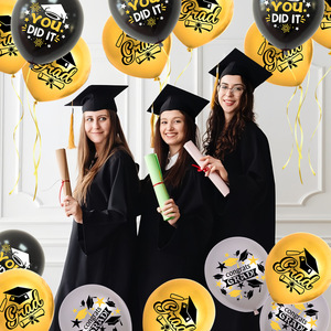 2025 cartel de papel para fiesta de graduación, sombrero de graduación, Bandera de estrella, decoración de fiesta de flores, decoraciones de mesa - Product Image 2