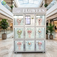 Máquina Expendedora de Flores para Exteriores con Pantalla Táctil, Autoservicio Automático, Ramo de Flores Frescas