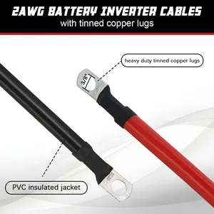 UL10629 1000V 105°C 2 AWG accukabels 2 gauge verzinkt koper accu-inverterkabels - Product Image 3