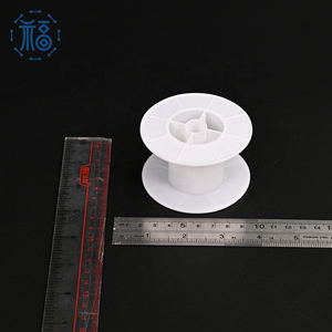 Nhà máy tùy biến thủ công chủ đề dây công nghiệp trống rỗng cuộn ống chỉ nhỏ bằng nhựa màu trắng - Product Image 5