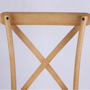 Chaise à dossier croisé en résine - Design industriel moderne, durable et robuste, réglable pour l'hôtellerie et la restauration en extérieur - Product Image 3
