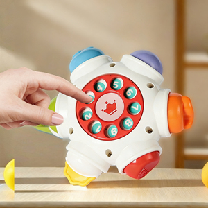 Jouet d'éveil sensoriel pour bébé, balle d'activités éducative précoce, jeu de <span class=keywords><strong>puzzle</strong></span> pour bébé, balle d'agitation pour la préhension des mains - Product Image 4