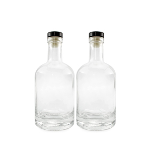 Botella de Licor de 680 ml, Diseño Personalizado, Vidrio Transparente, para <span class=keywords><strong>Mezcal</strong></span> Sequoia, Brandy, Ron, Vodka, Whisky, con Tapón de Corcho - Product Image 6