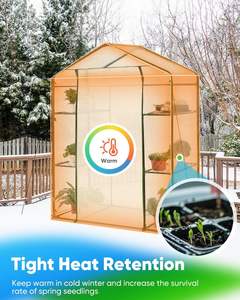 Invernadero portátil de varios niveles para exteriores, jardín, invernadero, protección contra heladas para plantas, Material de marco, naturaleza de plástico - Product Image 3