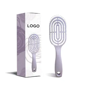 Guanghe New Design Women Hair Comb Brush Eco-friendly Abs Waterproof Hair Brush Massage Detangling Hair Brush