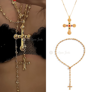 פשוט לחצות רטרו רב-תכליתי שרשרת תליון choker נשים בנות מסיבה אופנתית תכשיטי חג המולד מתנה - Product Image 1