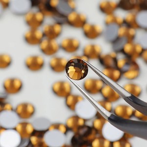 Kristal Berkualitas Tinggi SS20 Warna Topaz Asap Non Hot Fix Flat Back Rhinestone Dekorasi Kuku Seni 3D Aksesoris Kuku - Product Image 2